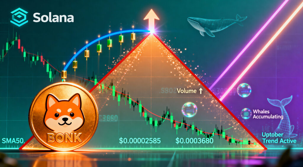 Bonk Price Builds Strength As SMA50 Signals Major Breakout