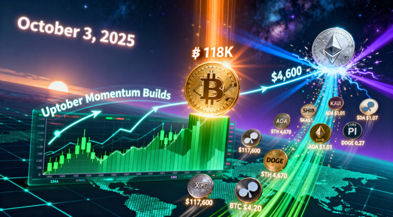 Crypto Market Analysis (October 3, 2025): Crypto Market Extends Uptober Rally as Bitcoin Targets $118K