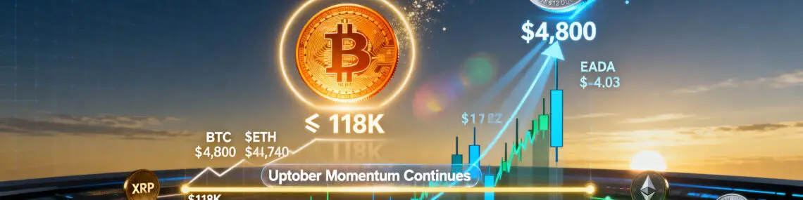 Crypto Market Analysis (October 4, 2025): Crypto Market Holds Gains as Bitcoin Eyes Breakout Toward $118K
