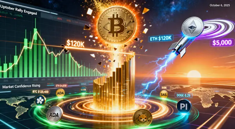 Crypto Market Analysis (October 6, 2025): Crypto Market Ignites as Bitcoin Breaks $120K and Ethereum Nears $5K