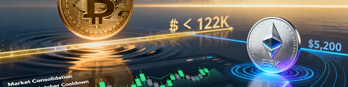 Crypto Market Analysis (October 8, 2025): Crypto Market Steadies as Bitcoin Retests $122K and Ethereum Eyes $5,200