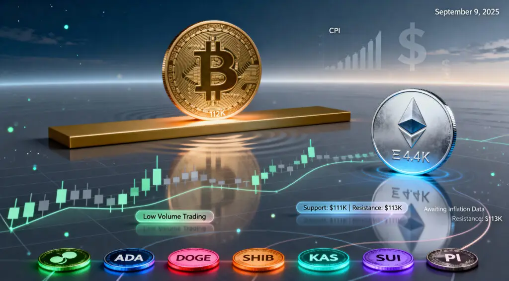 Crypto Market Analysis (October 9, 2025)- Crypto Market Holds Steady as Traders Await Key Economic Data