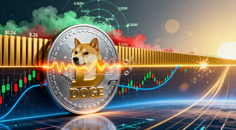 Dogecoin Coiling Beneath Key Barrier Signals Impending Breakout