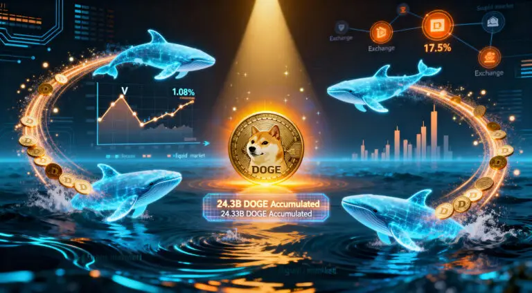 Dogecoin Whales Add 24.33B DOGE as Price Shows Strength