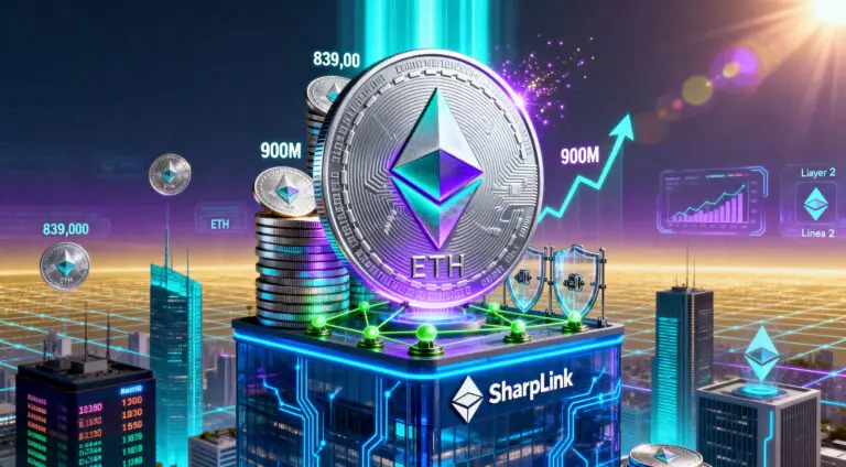 ETH Rally Pushes SharpLink Ethereum Treasury Near $1B Profit