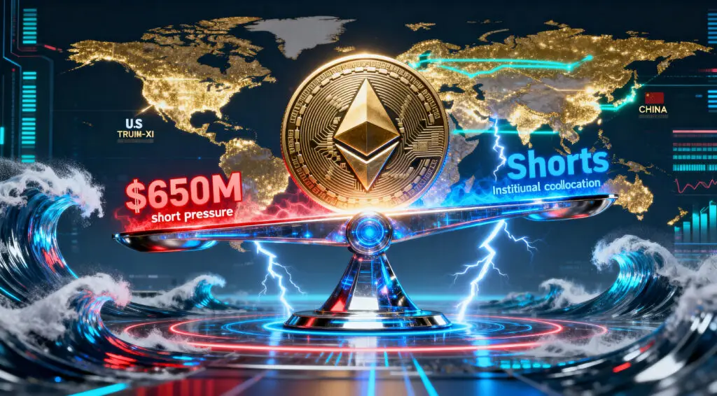 Ethereum Faces $650M Short Pressure Ahead of Trump–China Tariff Talks