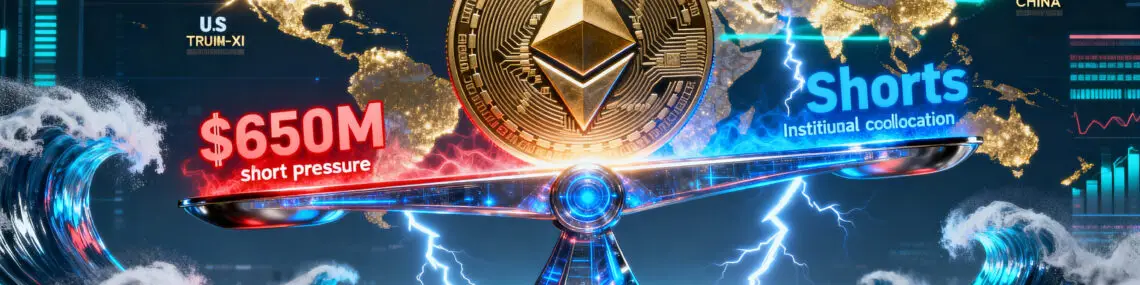 Ethereum Faces $650M Short Pressure Ahead of Trump–China Tariff Talks