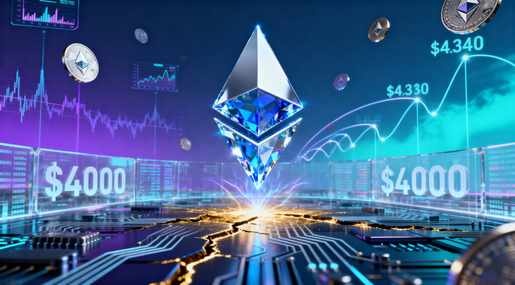 Ethereum Price Struggles Below $4,000 as Breakout Nears $4,340