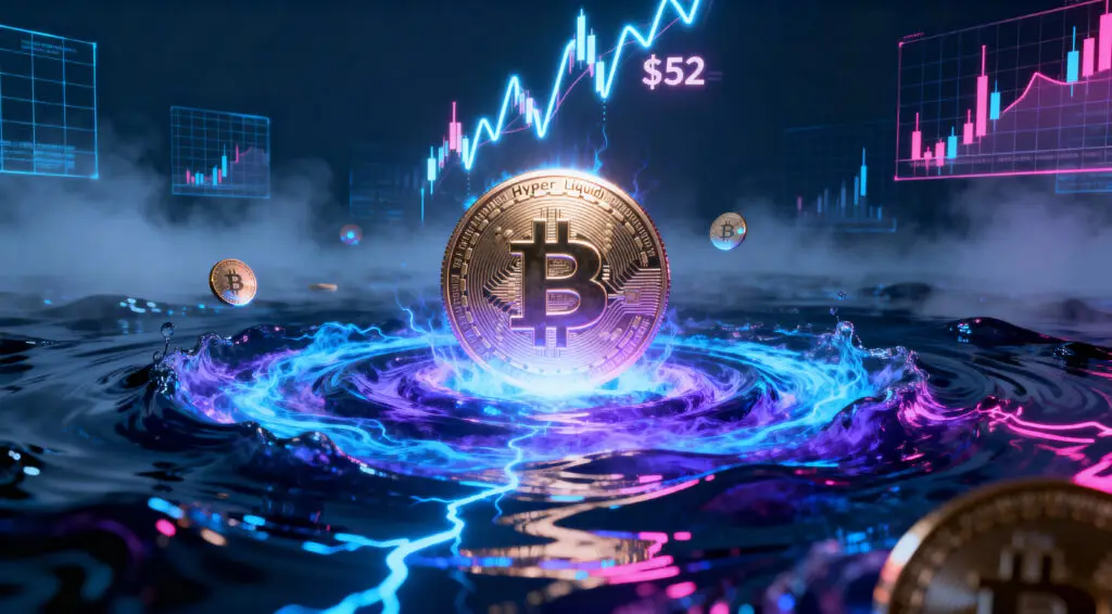 Hyperliquid Price Rebounds to $52 as Bulls Regain Momentum