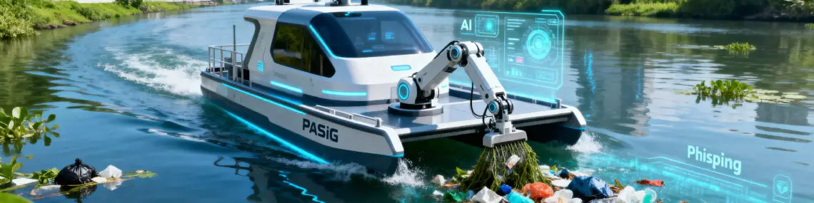 Pasig City (PHI) Launches AI Robot Vessel To Clean Pasig River