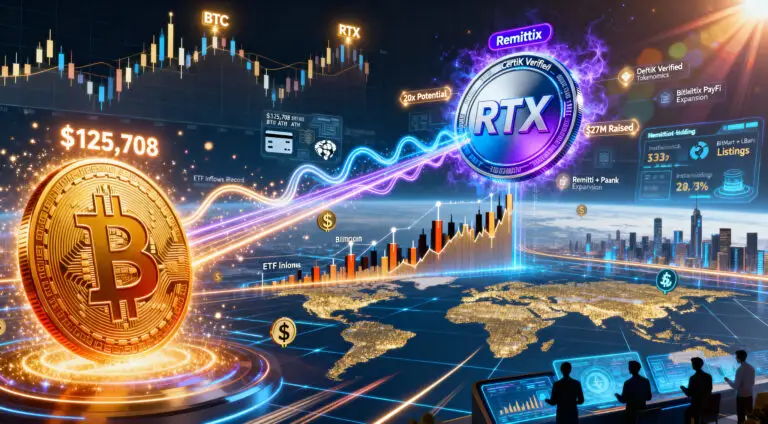 Remittix Eyes 20x Rally as Bitcoin Price Surges to $125,708