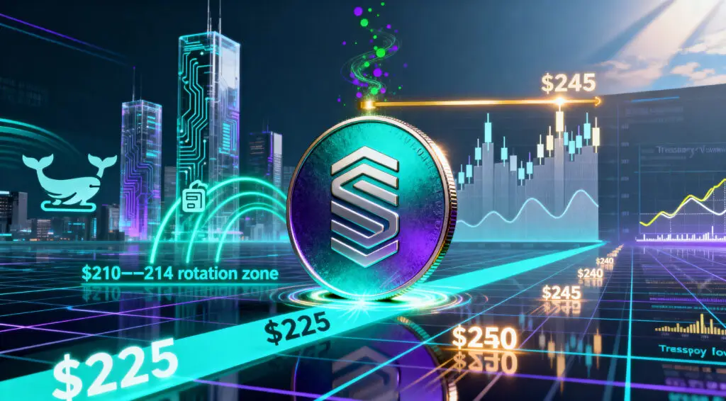 Solana Holds $225 Support As Buyers Defend Key Price Zone