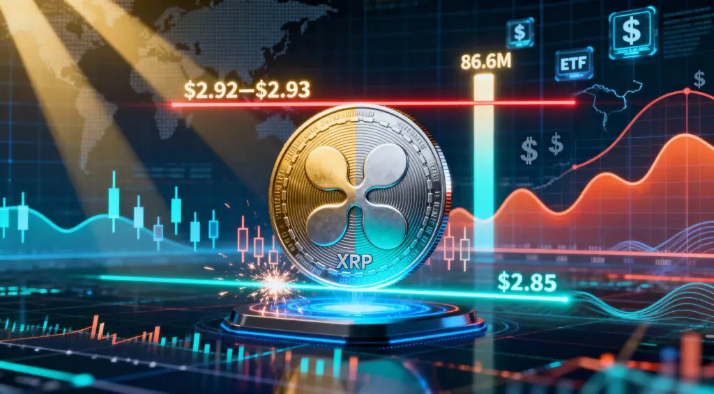 XRP Faces Rejection At $2.93 As Price Tests $2.85 Support Zone