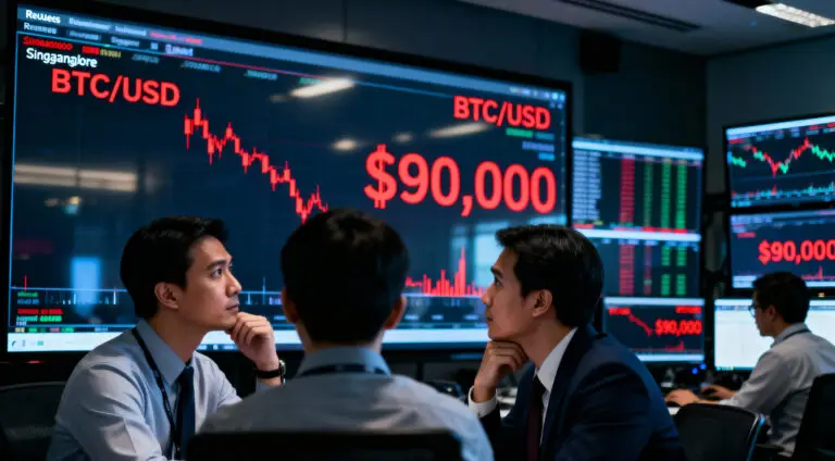 Bitcoin Falls Below $90K As Traders Turn Cautious On Market Outlook