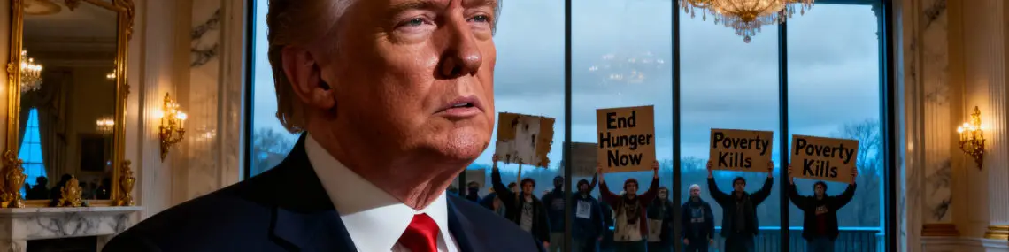 Trump Faces Backlash for Ballroom Project Amid U.S. Hunger Crisis