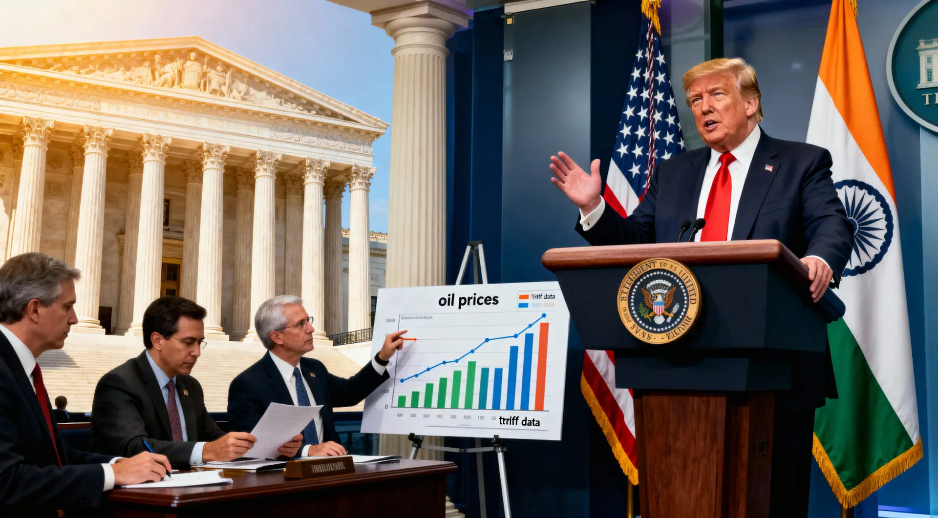 Trump Says India Halted Russian Oil Imports as Trade Deal Nears