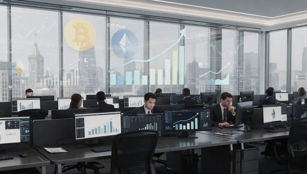 Bitcoin ETFs Dominated Institutional Crypto Flows in 2025 as Ethereum Slowly Advanced