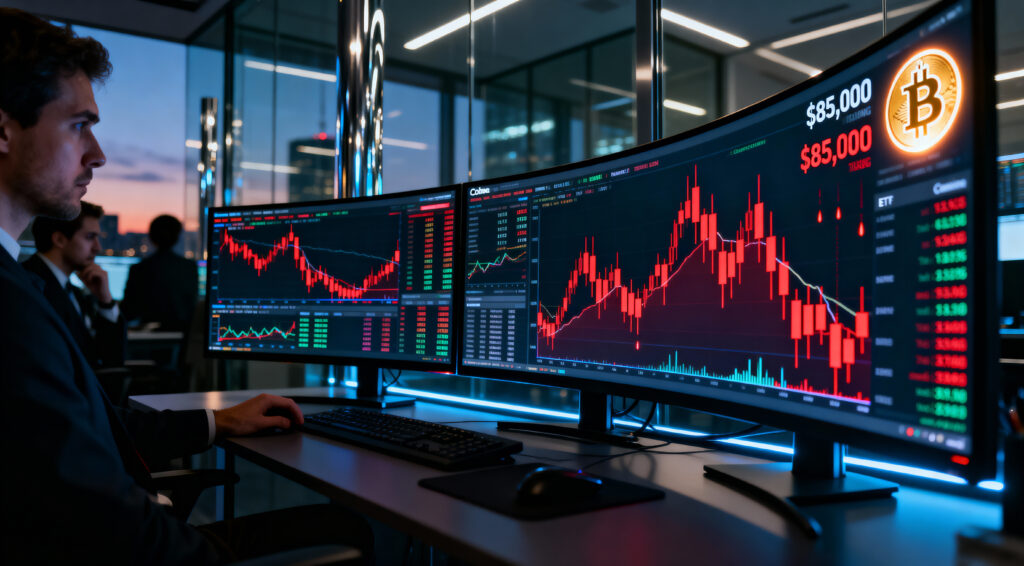 Bitcoin Falls Below $85K as Crypto Markets Face Renewed Sell-Off