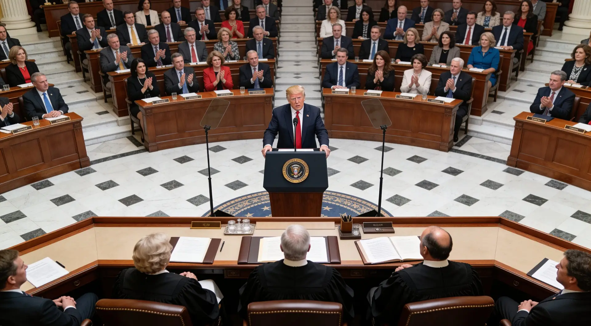 Trump Declares America “Winning” in Historic 108-Minute Address