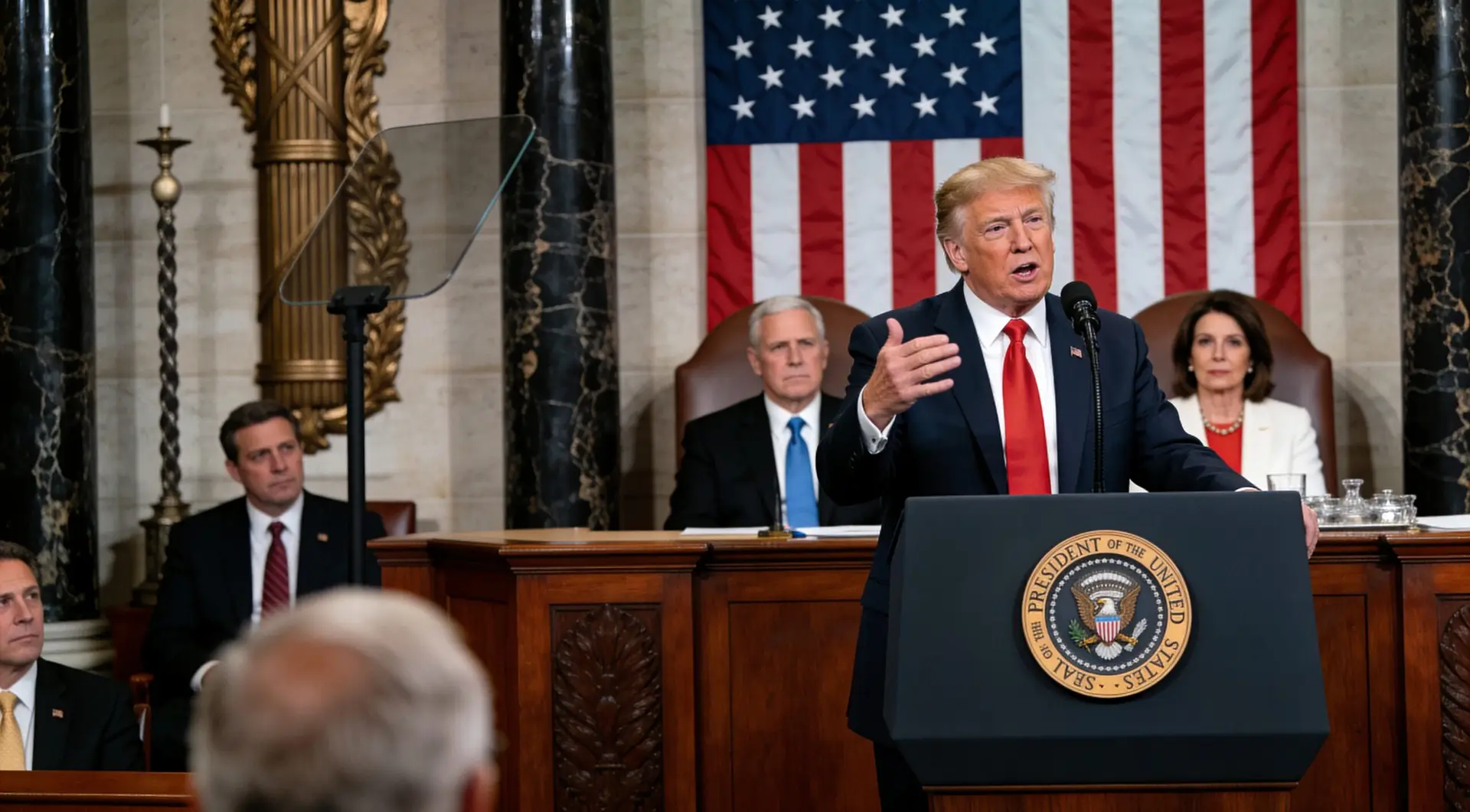 Trump Defends Economy and Tariffs in Marathon Address